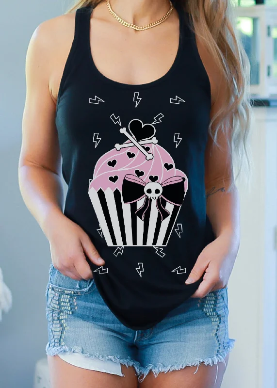 Cupcake Skull Tank Top