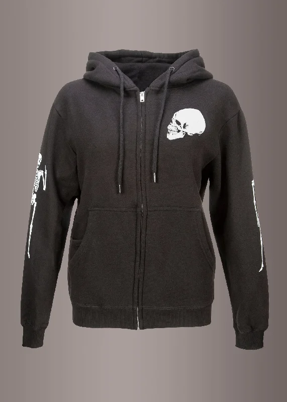 Rebel Yell Zip Up Skull Hoodie