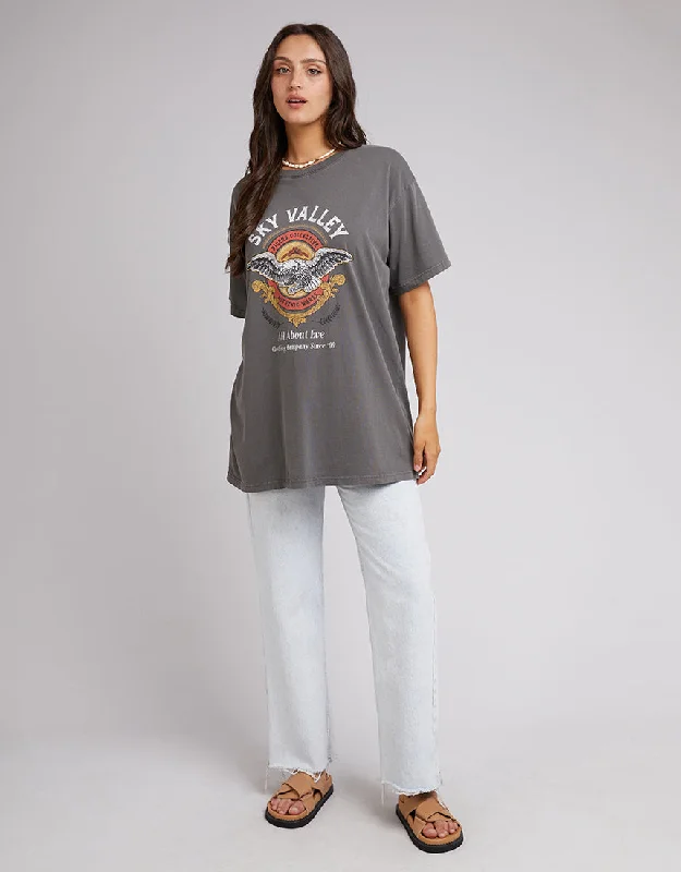 All About Eve Sky Valley Tee Charcoal