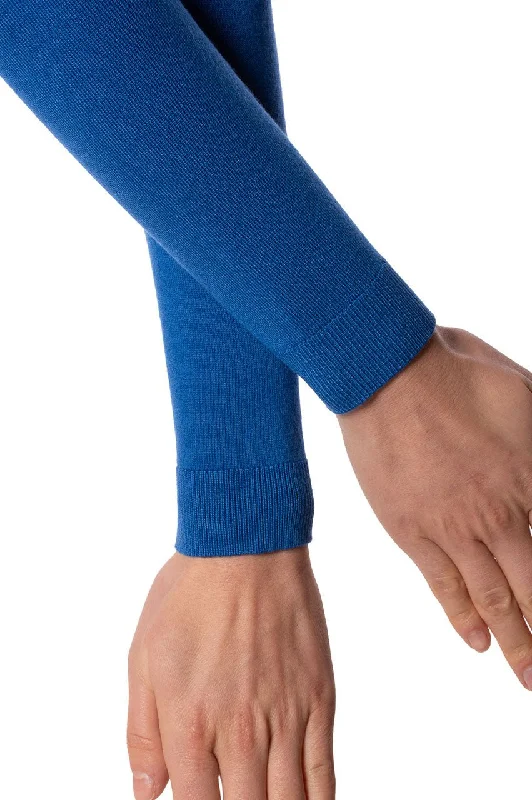 Royal Blue Stretch V-Neck Sweater