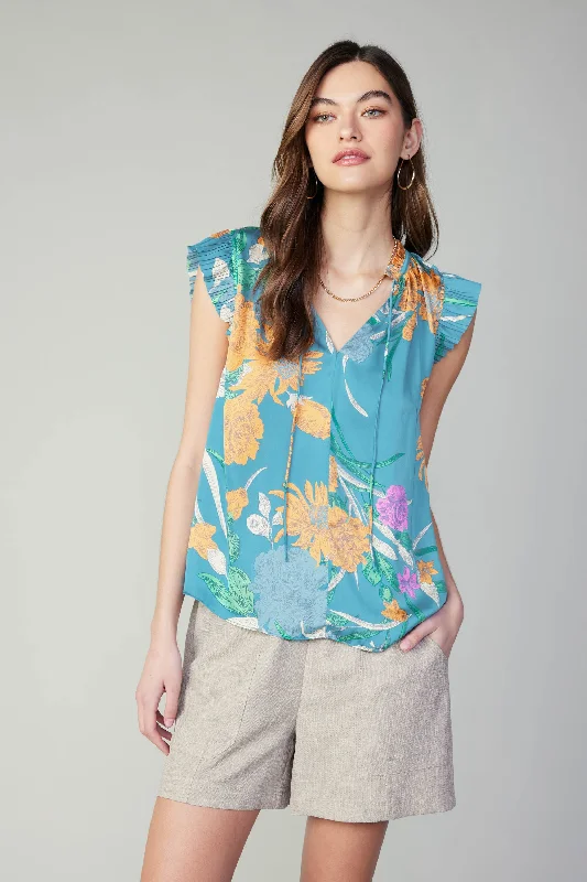 Margot Botanical Motif Blouse