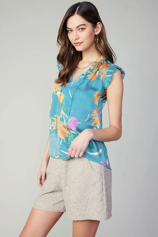 Margot Botanical Motif Blouse