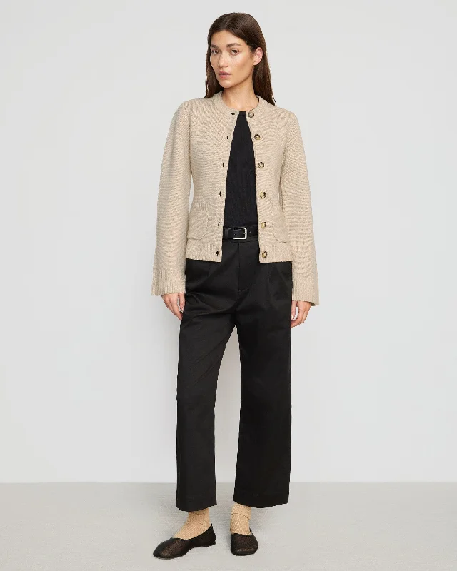 Eames Organic Cotton-Wool Button Cardigan