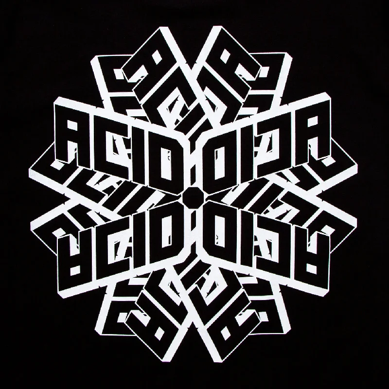 Geo Acid Back Print - Tshirt - Black