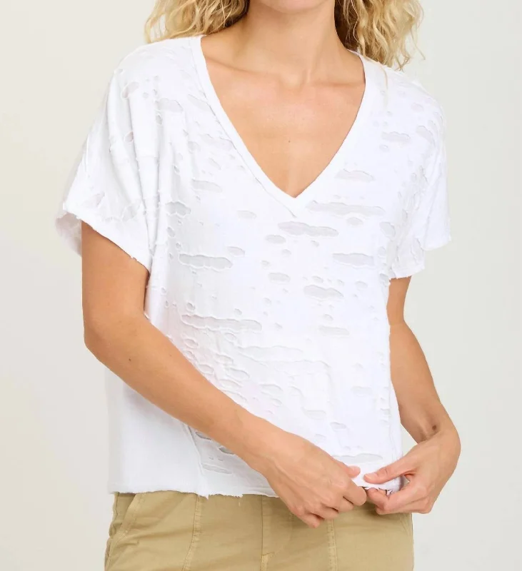 Langston Top In White