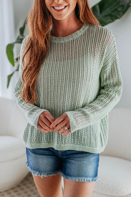 Meagan Knit Sweater - Sage