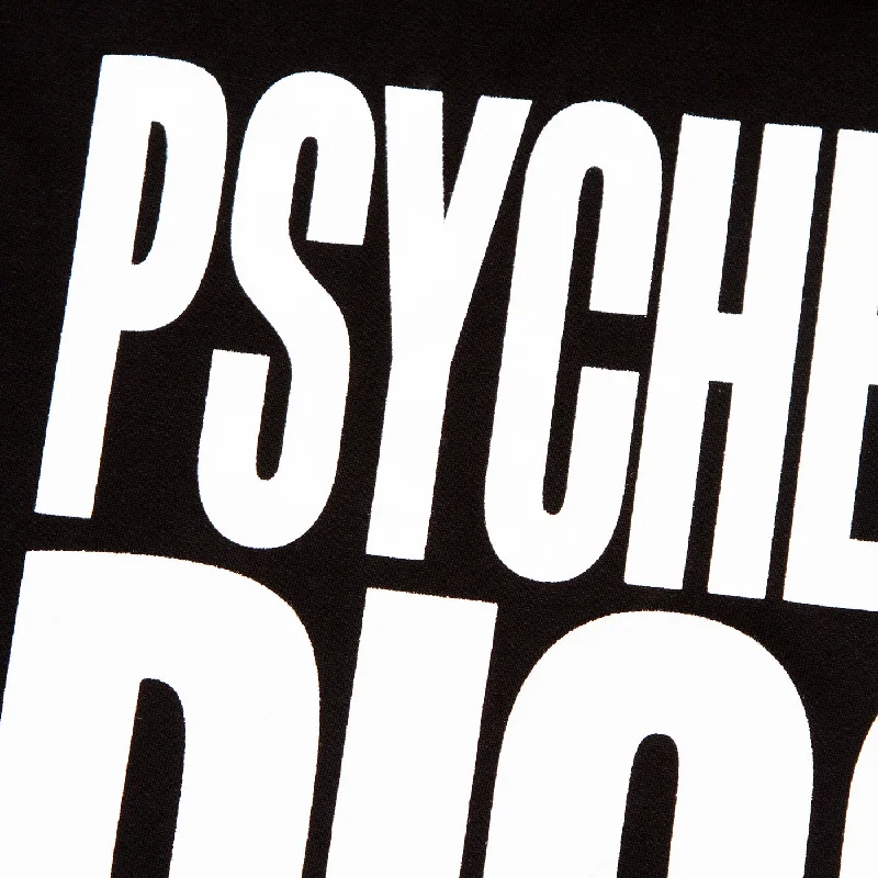 PD Big Psychedelic Disco Back Print - Oversized Tshirt - Black