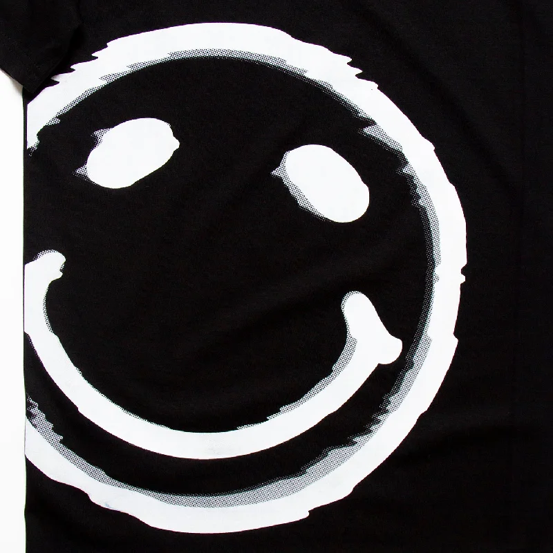 Side Smiley Flash - Tshirt - Black