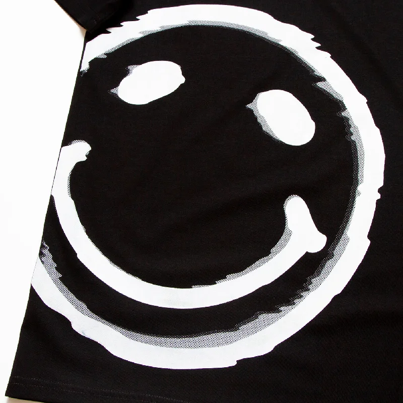 Side Smiley Flash - Tshirt - Black