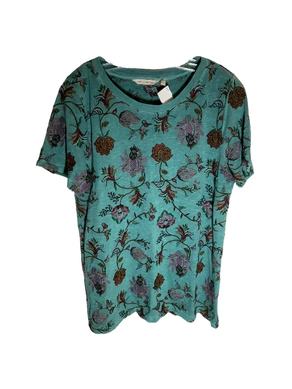 Teal Top Short Sleeve Soft Surroundings, Size M