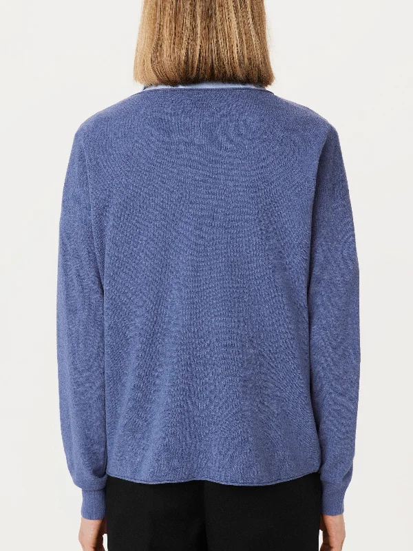 The Lightweight Crewneck Sweater in Cobalt