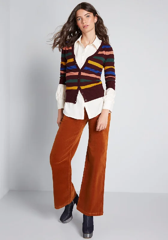 Charter School Striped Cardigan