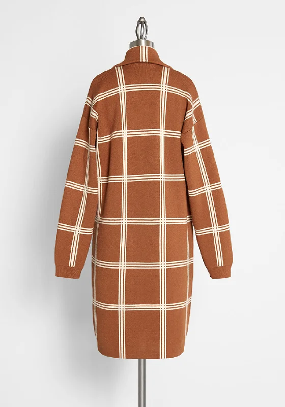 Mid-Century Modern Love Sweater Coat