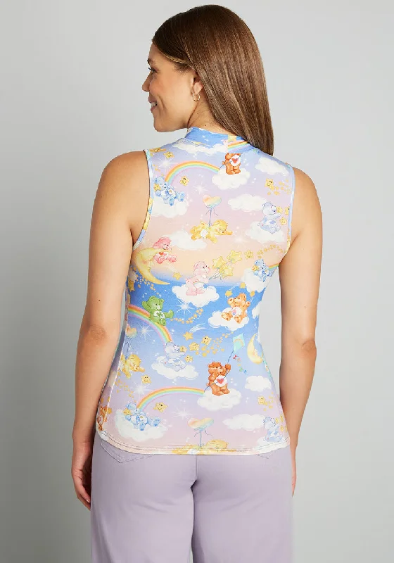 ModCloth x Care Bears Star Shower Power Mock Neck Top