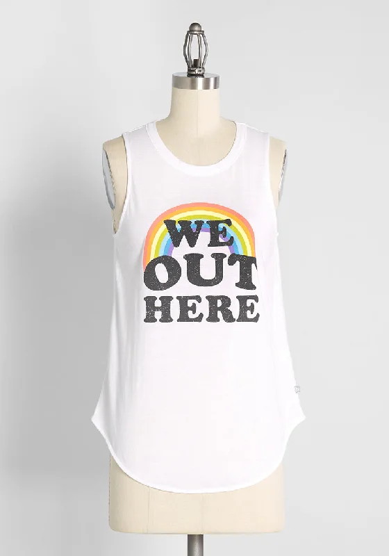 We Out Here Graphic Tank Top