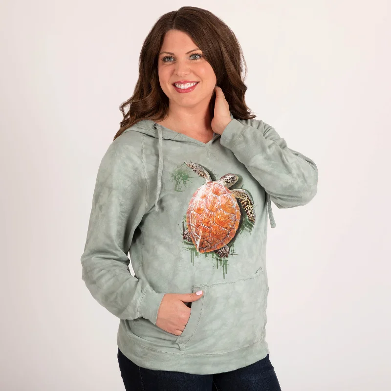 Turtle Tie-Dye Women's Pullover Hoodie