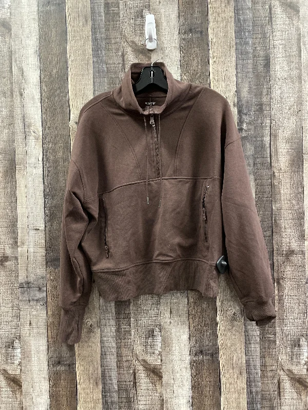 Athletic Sweatshirt Collar By Old Navy In Brown, Size: L