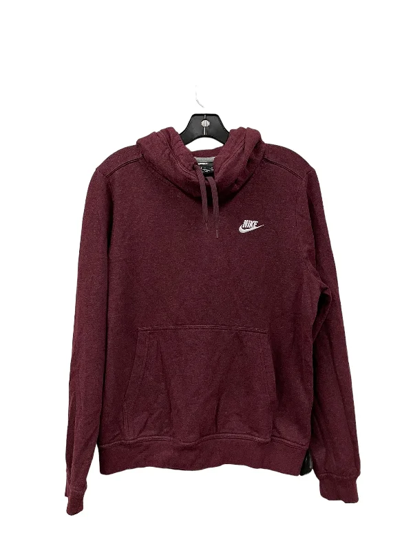 Athletic Sweatshirt Hoodie By Nike Apparel In Red, Size: M