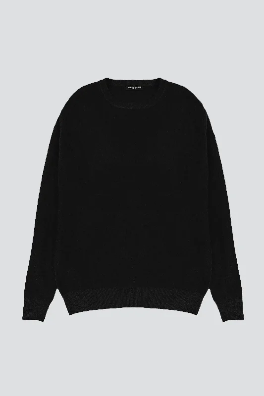 Black Cashmere Crewneck