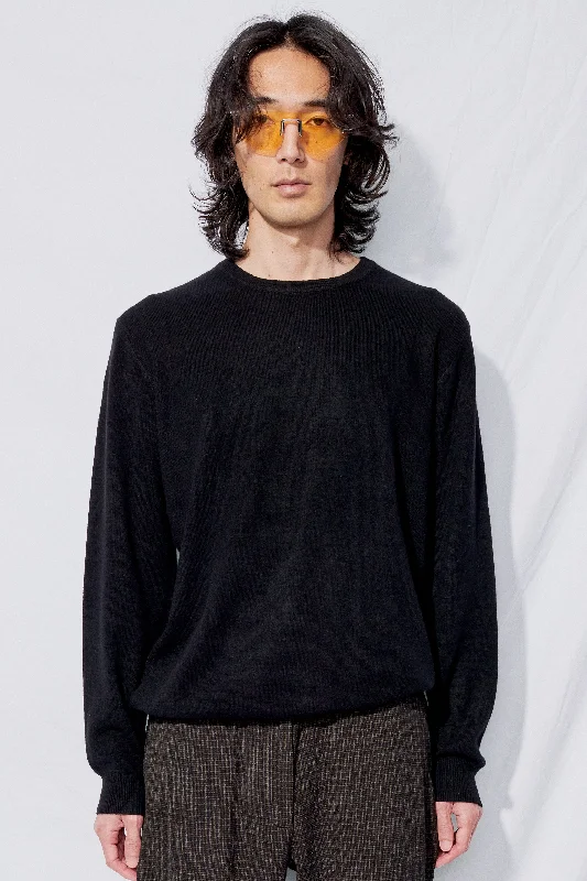 Black Cashmere Crewneck