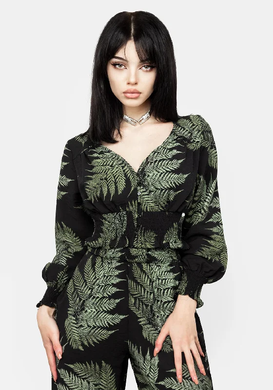 Fern Flowy Sleeve Top