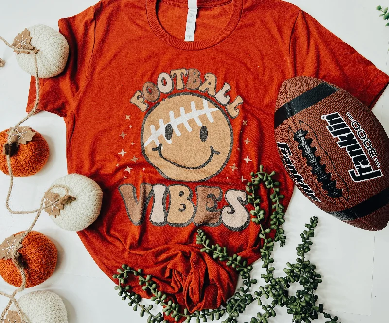 Football Vibes smiley tee