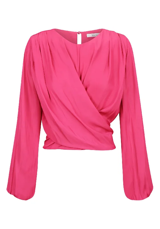 Oriana Wrap Top_Fuchsia