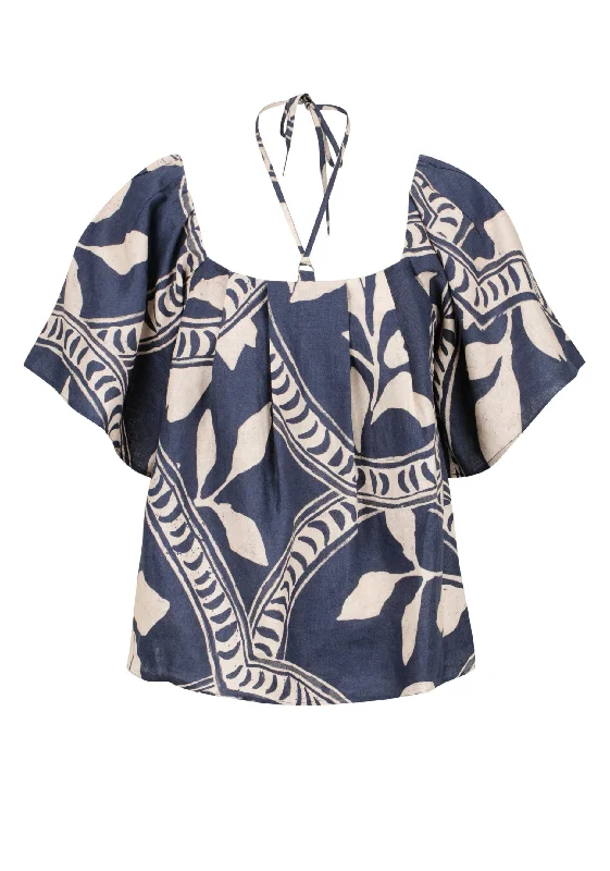 Samira Linen Top_Print