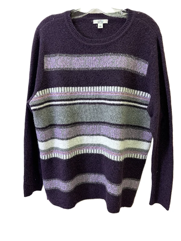 Sweater By Croft And Barrow In Purple, Size: L