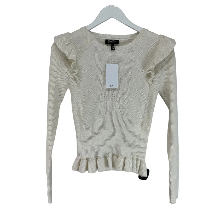 Sweater By Jessica Simpson In Cream, Size: M