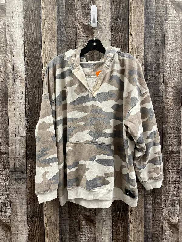 Sweatshirt Hoodie By Aerie In Camoflauge, Size: M