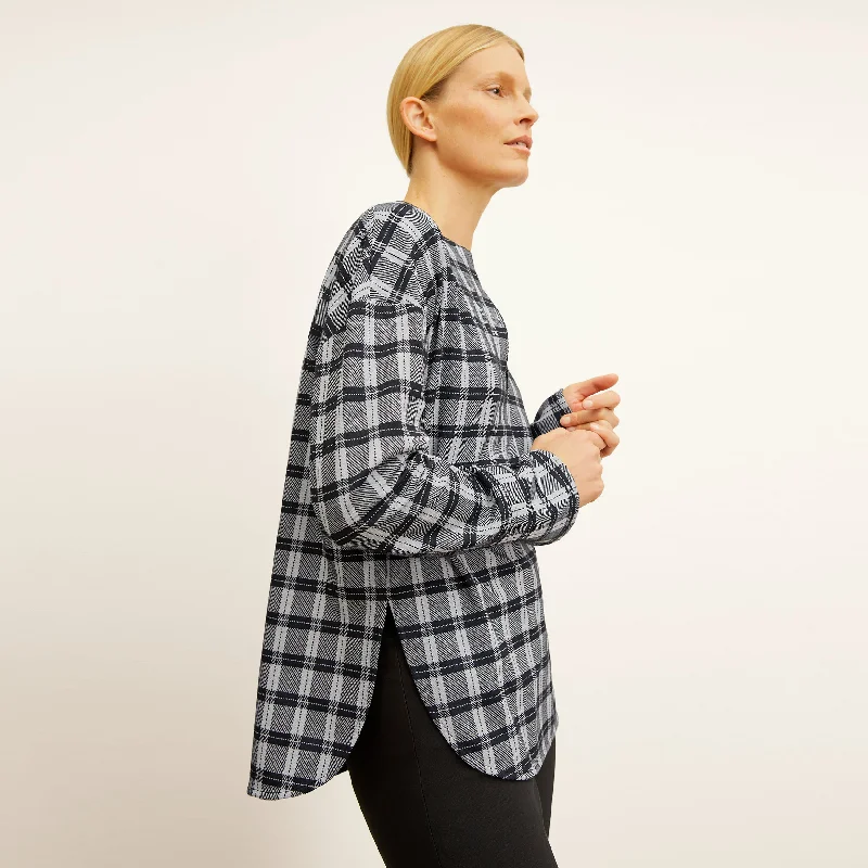 Tully Top - Knit Suiting :: Checkmate