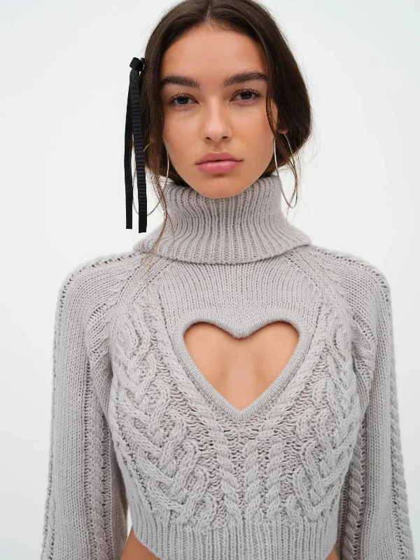 Vera Cropped Cut Out Sweater