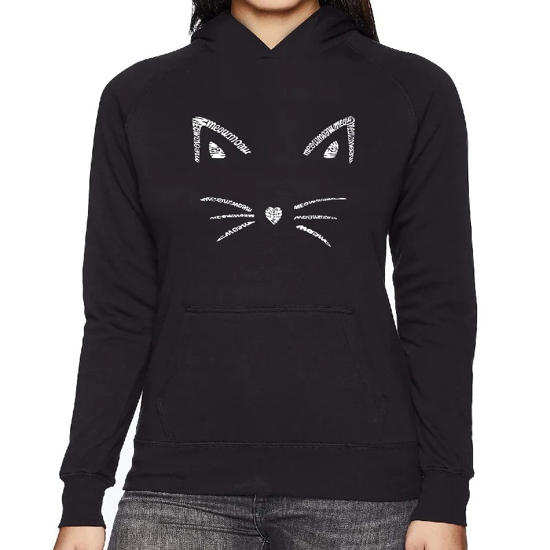 Whiskers  - Women's Word Art Hooded Sweatshirt