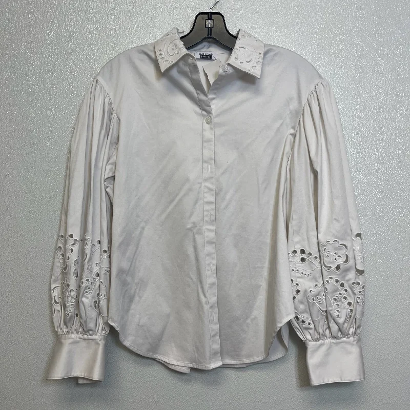 White Blouse Long Sleeve Kate Spade, Size S