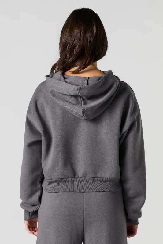 Fleece Half Zip Hoodie