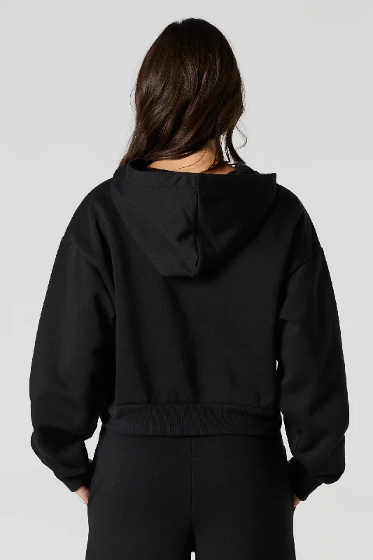 Fleece Half Zip Hoodie