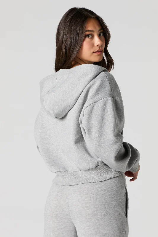 Fleece Half Zip Hoodie