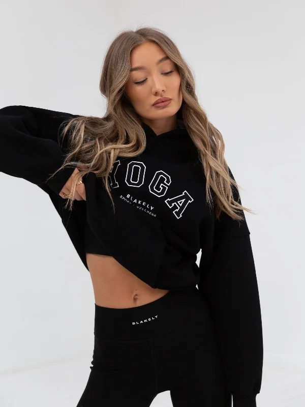 Yoga Oversized Hoodie - Black