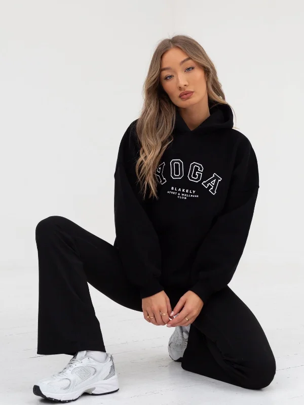 Yoga Oversized Hoodie - Black