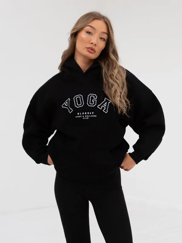 Yoga Oversized Hoodie - Black