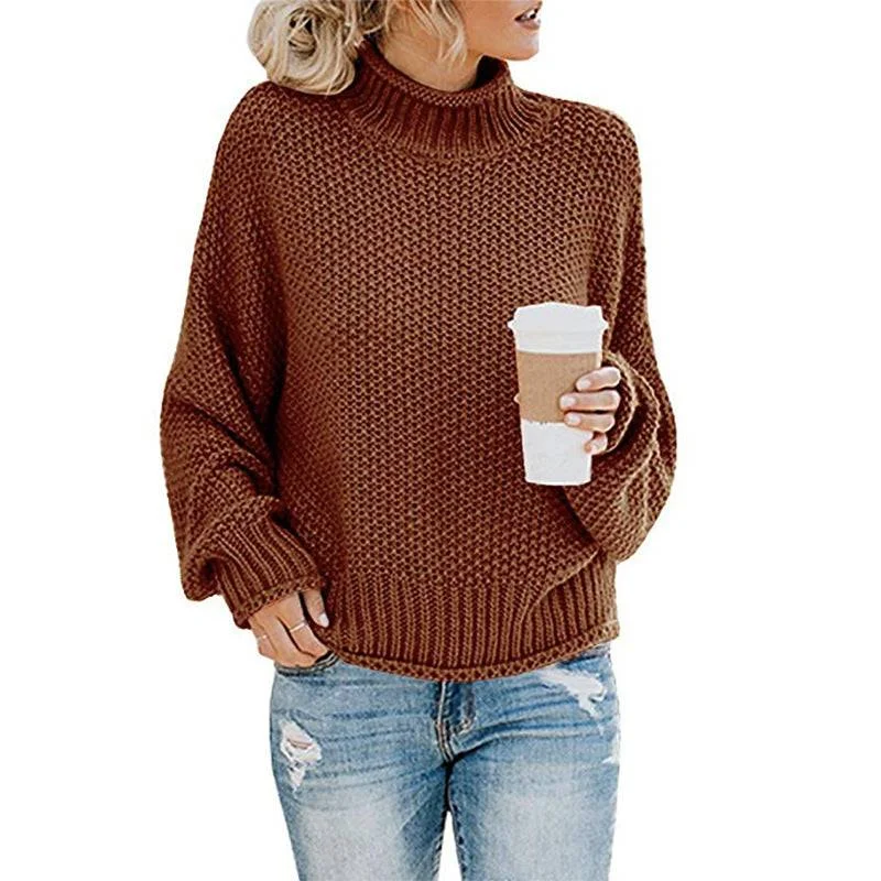 Thick Thread Turtleneck Pullover