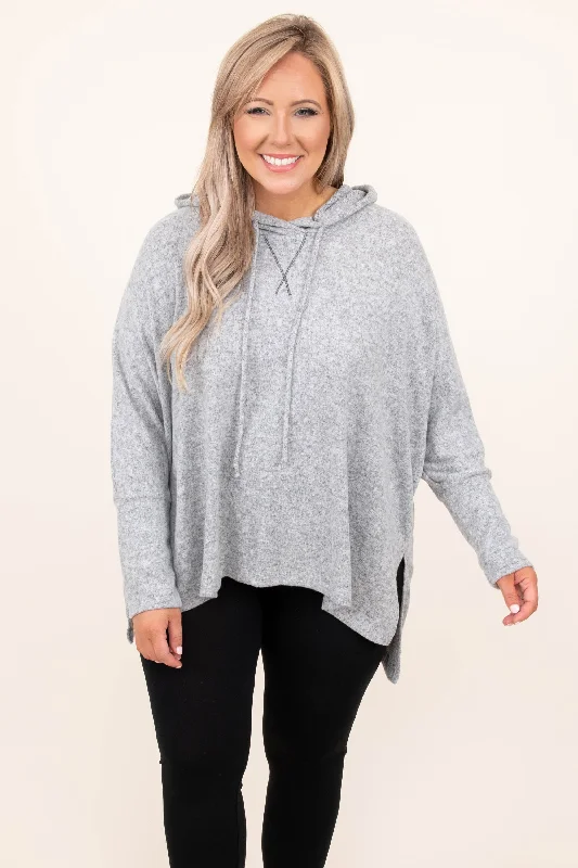 Chase The Idea Pullover, Heather Gray