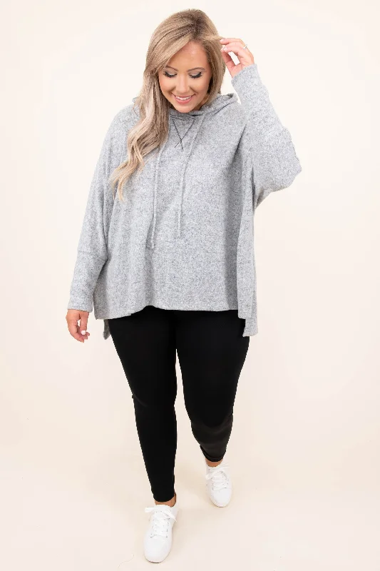 Chase The Idea Pullover, Heather Gray