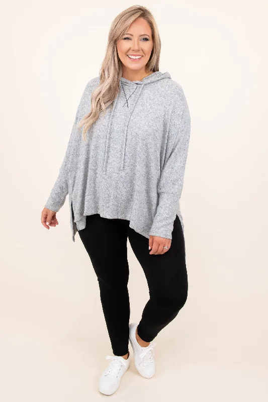 Chase The Idea Pullover, Heather Gray