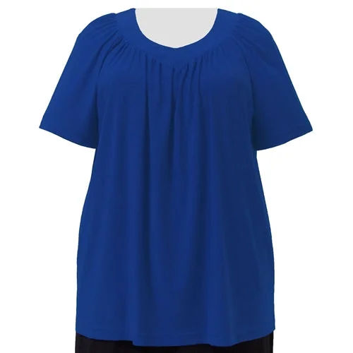 Cobalt V-Neck Pullover Top Women's Plus Size Pullover Top