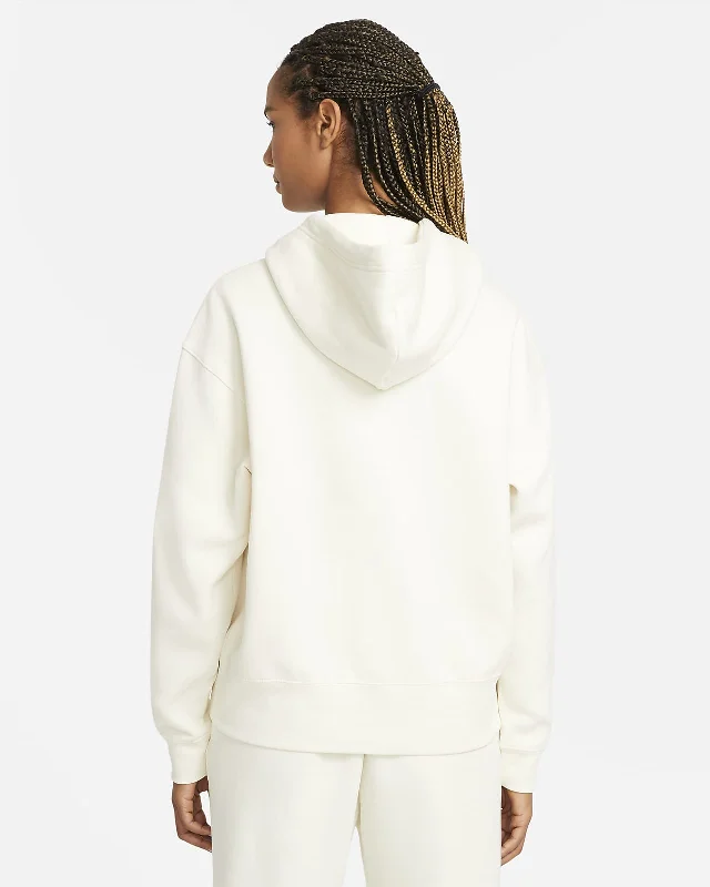 Fleece Hoodie (Coconut Milk + White)