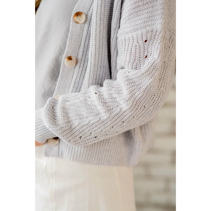 Detailed Knit Button Cardigan