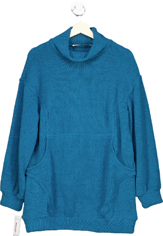 Free People Teal Beach Hoodie UK XS