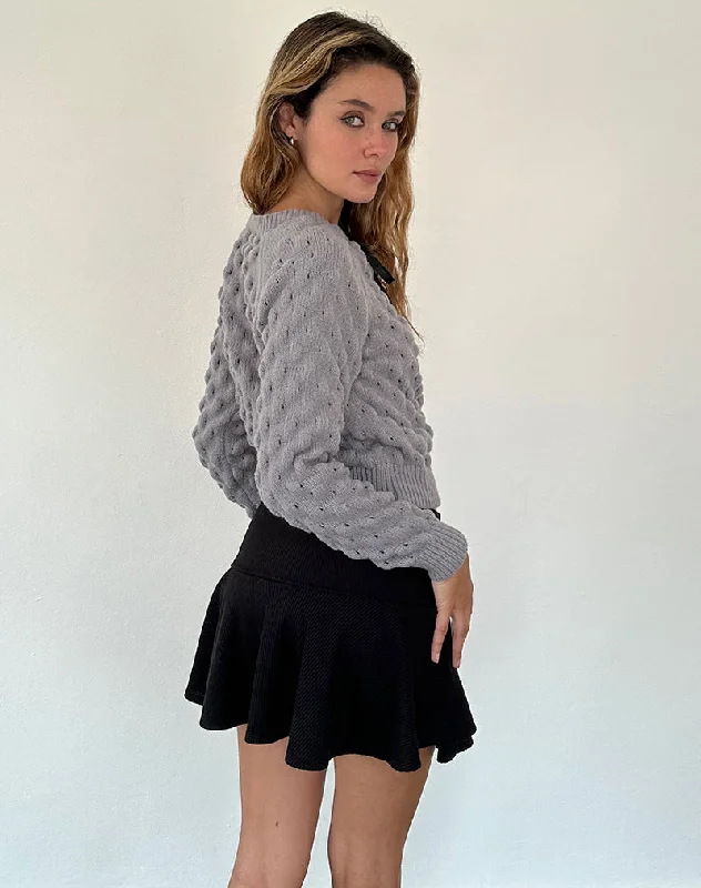 Paulette Cardigan in Light Grey